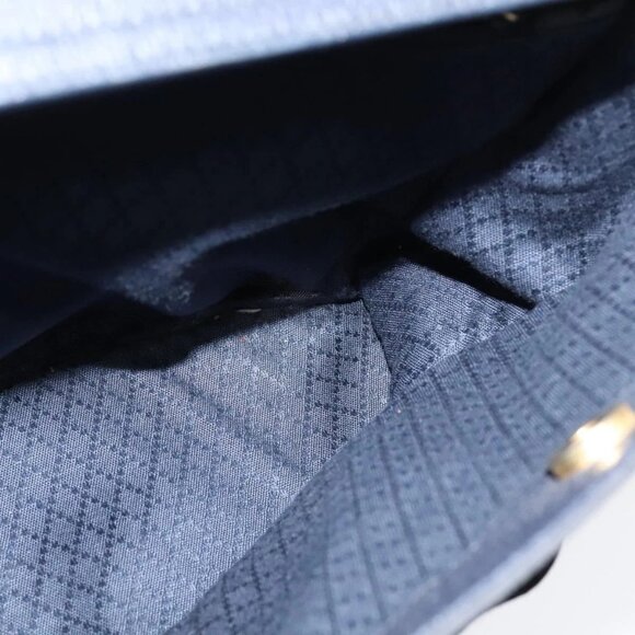 GUCCI Bamboo Hand Bag Suede Navy Gold 002 2855 0322 0 Auth ep10056 - Picture 12 of 16